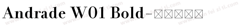 Andrade W01 Bold字体转换